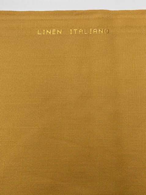 Warm Yellow Solid | Linen | Made in Italy