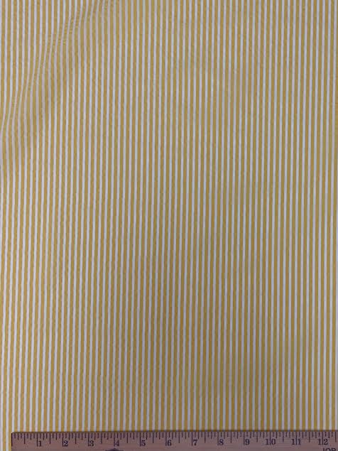 Thom Browne | Yellow & White Stripe Seersucker | Made in Italy