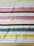 Multicolor and Sheer Stripe | Woven | Made in Italy