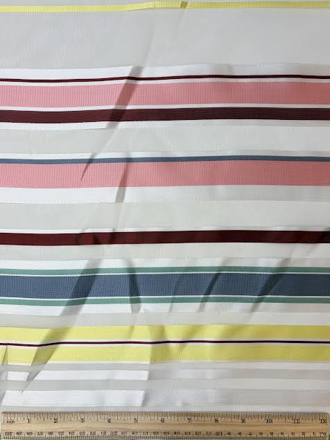 Multicolor and Sheer Stripe | Woven | Made in Italy