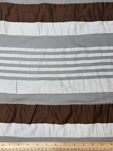 Striped Organza Polyester Blend | Made in italy