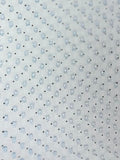 Light Blue Polka Dot Chiffon Jacquard