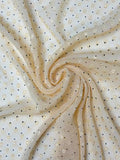Polka dot Chiffon Jacquard in Banana