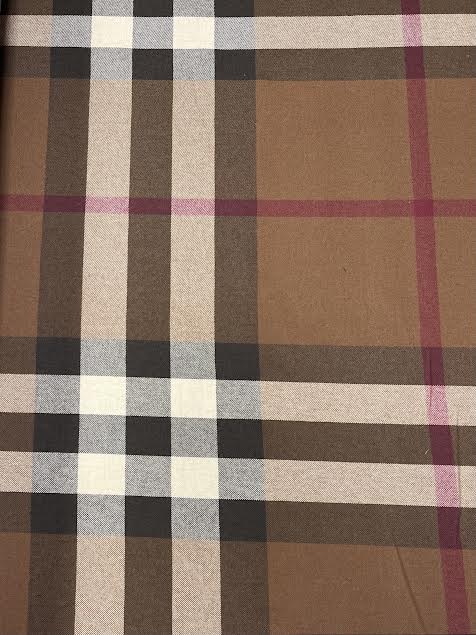 Burberry | Brown Plaid Wool | Made in Italy
