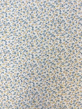 Blue and Yellow Ditsy Floral | Rayon Crinkle