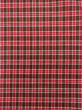 Red, Green, and White Yarn Dyed Plaid | Cotton