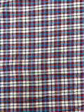 Red, White, and Blue Yarn Dyed Plaid | Cotton