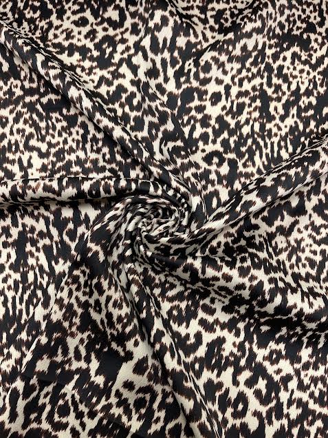 Cheetah Print | Viscose Poly Blend | Made in Italy