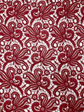 Red Cotton Guipure | Made in Italy