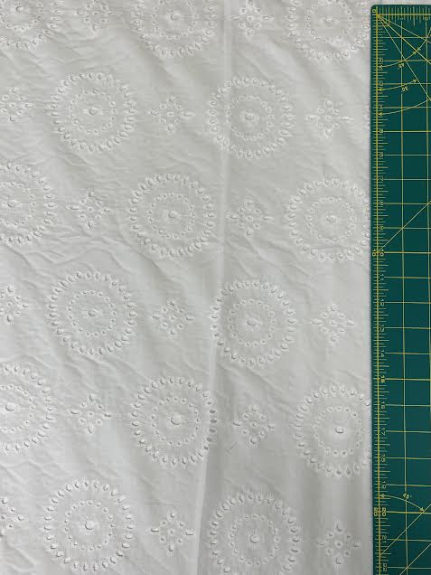 White Circular Sangallo Eyelet Cotton | Lace | Made in Italy