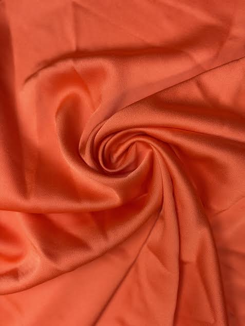 Bright Orange Satin