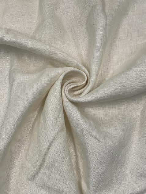 Cream Solid | Linen | Made in Italy