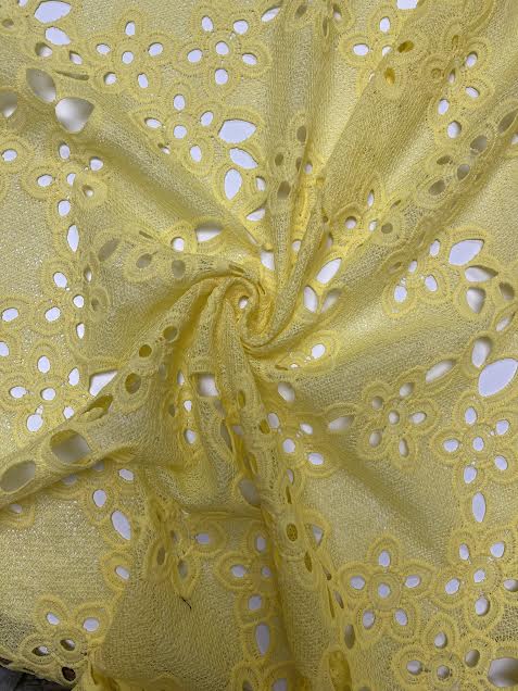 Yellow Lace | Poly-blend | Made in Italy