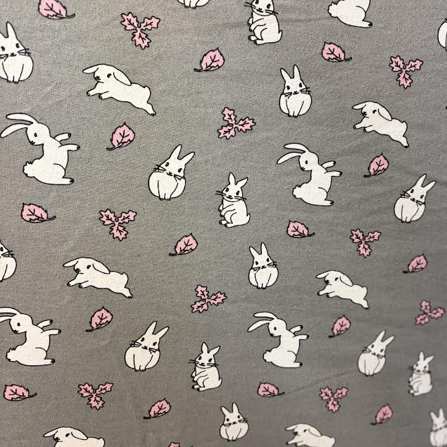 Grey Bunny | Cotton Terry | Made in Italy