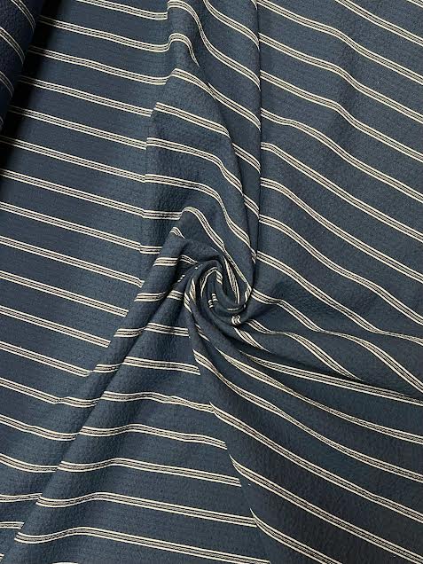 Navy Stripe | Cotton Blend | Made in Italy