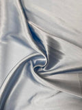 Baby Blue Viscose Satin Solid | Made in Italy
