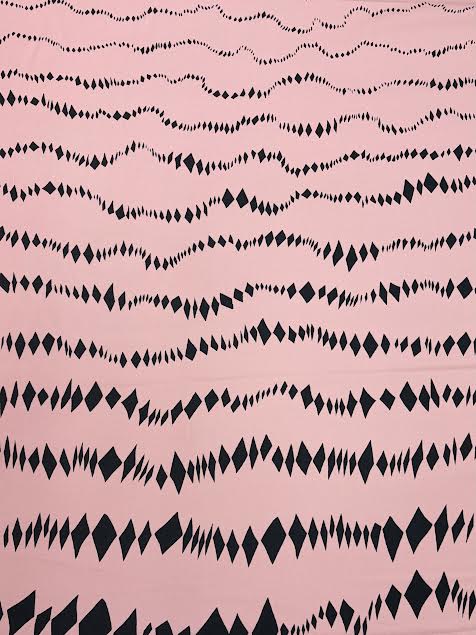 Altuzarra | Pink Diamond Printed Viscose | Made in Italy
