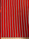 Balenciaga | Red, White, and Black Stripe Silk | Made in Italy