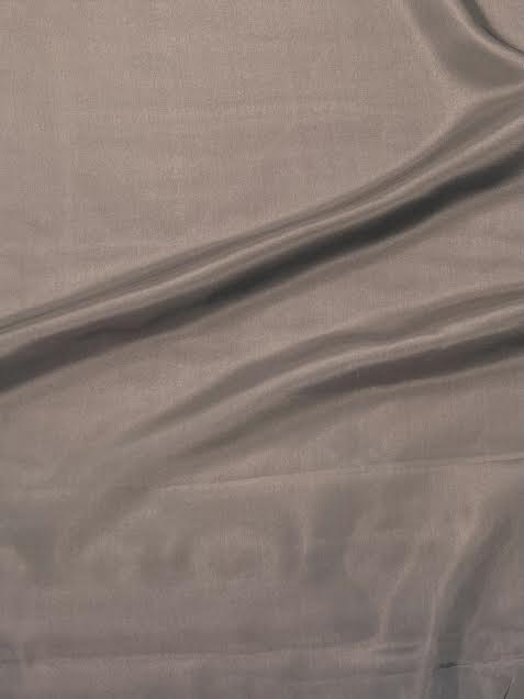 Dark Grey Silk | Chiffon | Made in Italy