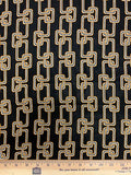 Fendi | Gold Chain on Black | Viscose
