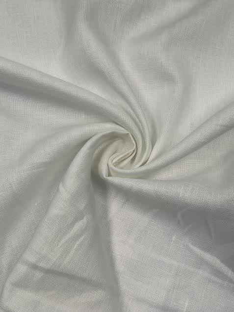 White Solid | Linen | Made in Italy