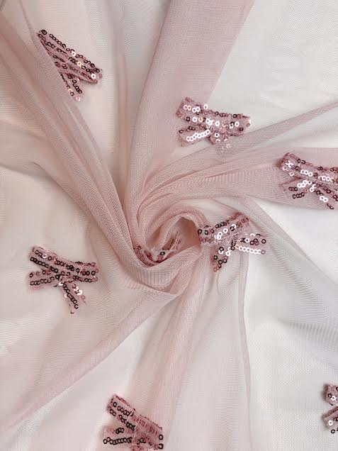 Soft Pink with Sequins