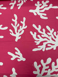 Coral Reef on Hot Pink | Viscose | Made in Italy