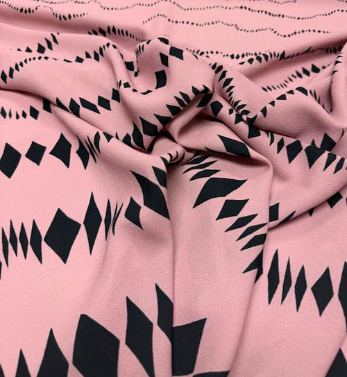 Altuzarra | Pink Diamond Printed Viscose | Made in Italy