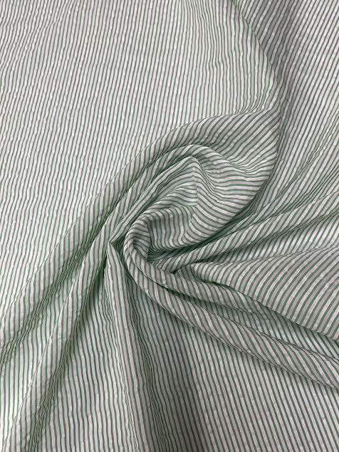 Thom Browne | Green Stripe Seersucker | Made in Italy
