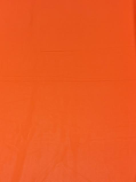 Fluorescent Orange Solid | Crepe Georgette Chiffon