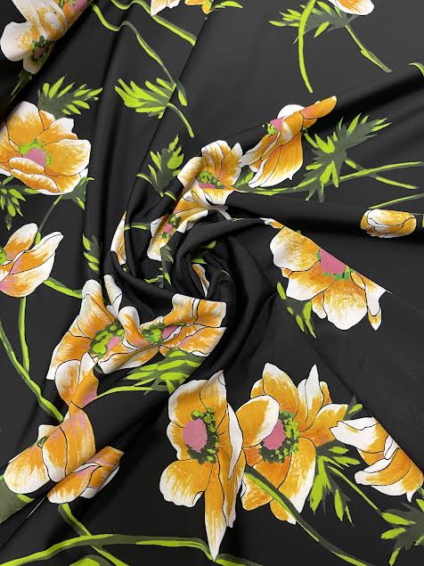 Balenciaga | Floral on Black Knit | Made in Italy