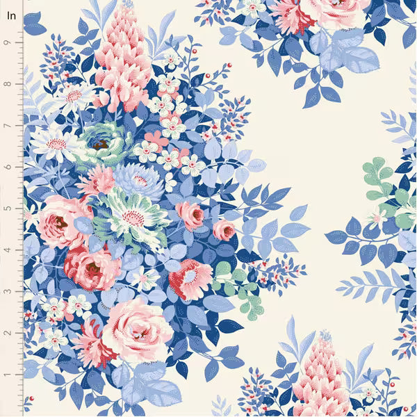 Whimsyflower in Cream | Tone Finnanger | Tilda Fabrics | Something Blue