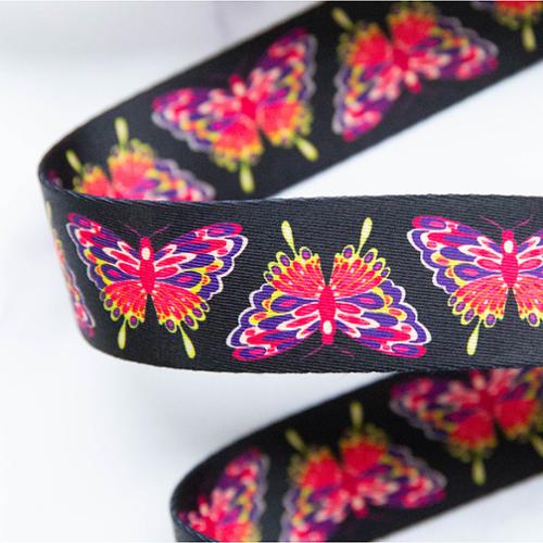 Webbing 1.5" Glow Moth |  Stitch Supply #25 | By the yard