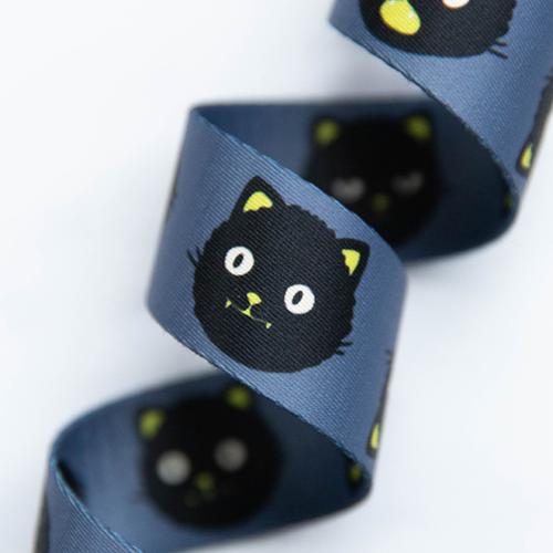 Webbing 1.5" Snacks Cat |  Stitch Supply #25 | By the yard
