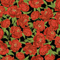 Metallic Peony Floral in Black | CHONG-A HWANG | Lotus Garden