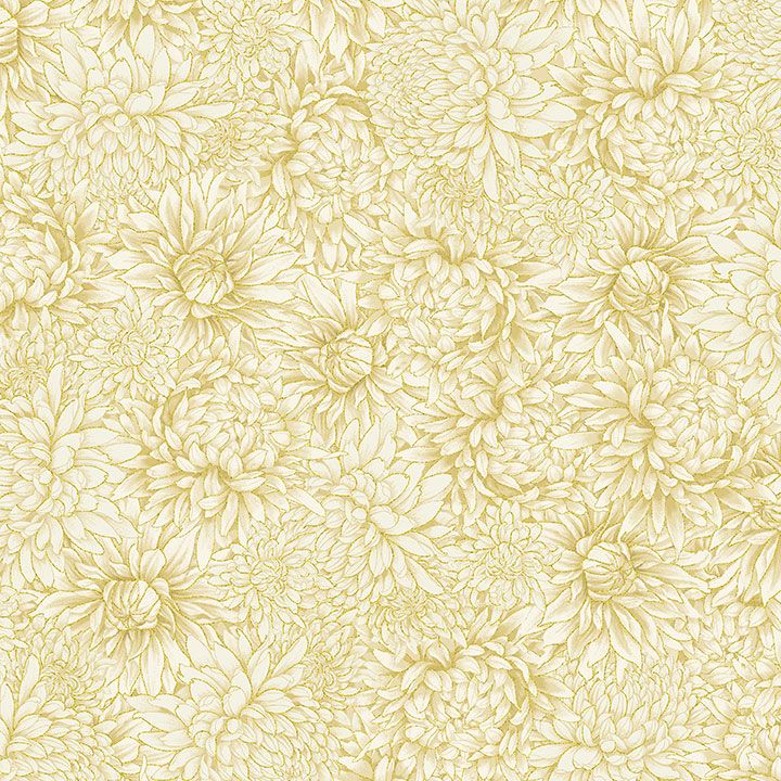 Metallic Chrysanthemums in Cream | CHONG-A HWANG | Lotus Garden