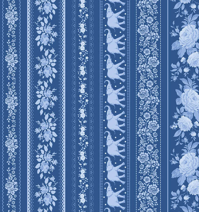 Borders in Night | Tone Finnanger | Tilda Fabrics | Something Blue