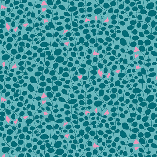 Caroline Turquoise | by Wolff Paper | Blooming Color 2