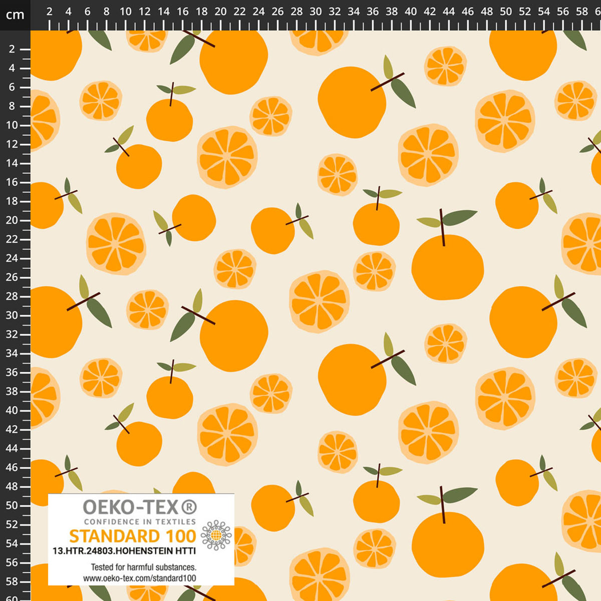 Oranges in Yellow | Avalana Jersey | Stof Fabrics 19-1631
