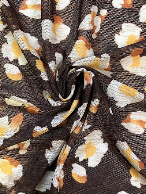 Brown Floral | Mesh
