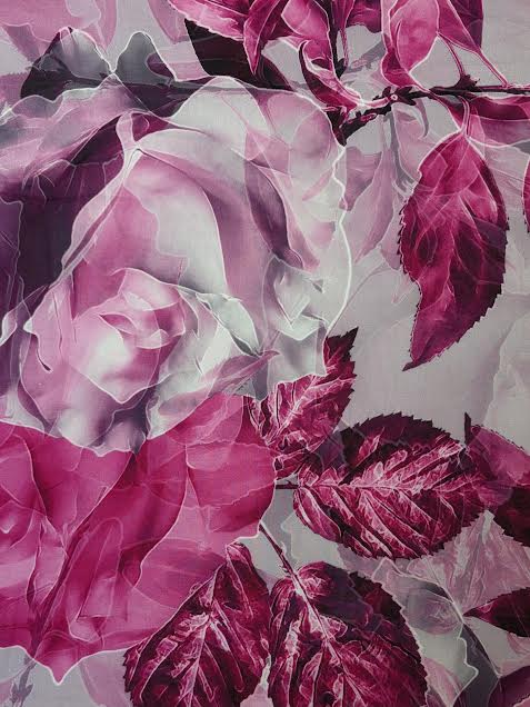 Pink With Flowers | Cotton