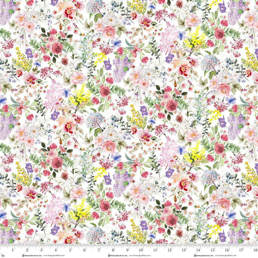 Small Floral in White | Catherine Bartolli | Basket Full of Blessings