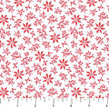 Vintage Christmas Poinsettia Mini White/Red