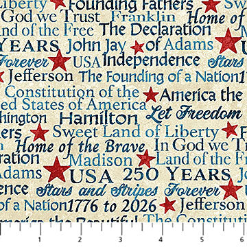 Words in Beige Multi  | America 250-Stonehenge
