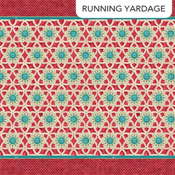 Full Width Border in Red Multi | by Aimee Wilson |Boho Bliss