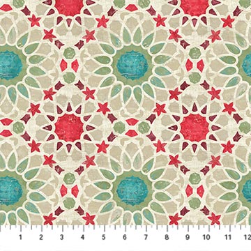 Large Medallion in Beige Multi | by Aimee Wilson | Boho Bliss
