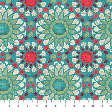 Large Medallion in Teal Multi | by Aimee Wilson | Boho Bliss