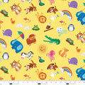 Allover Characters in Yellow | Lindsey Sager | Noah and Friends| Price Per panel