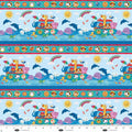 Border Stripe in Light Blue | Lindsey Sager | Noah and Friends | Price Per panel