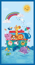 Noah's Arc 24" Panel in Cobalt | Lindsey Sager | Noah and Friends | Price per Panel